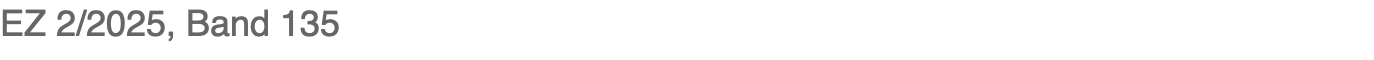 EZ 2/2025, Band 135
